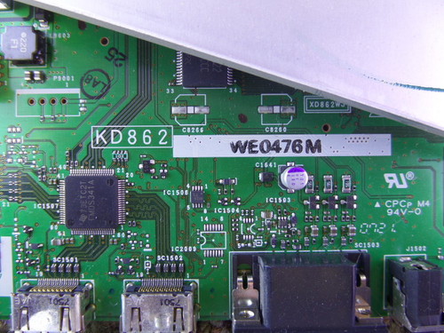 DUNTKD862FM04, KD862, XD862WJ Sharp Main Board Version 1 