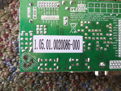 39J2117 Westinghouse Main Board for DW39F1Y1 Version 1