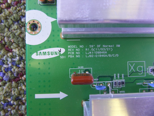 BN96-20043A, LJ92-01846A Samsung X-Main Board