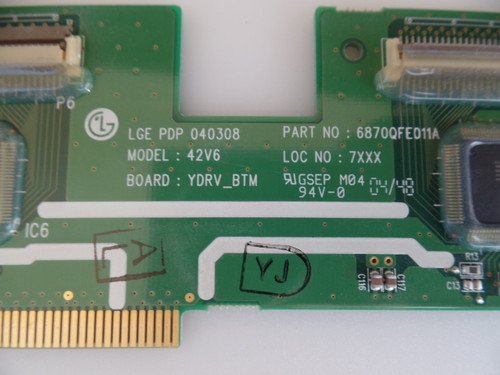 6871QDH067B, 6870QDF011A LG YDRVBT