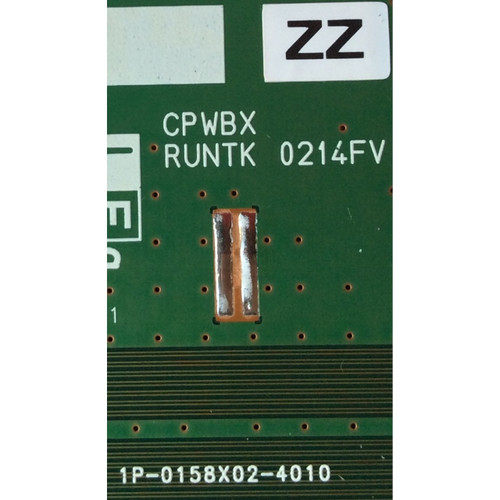 RUNTK0214FVZZ, 1P-0158X02-4010 Vizio T-Con Board