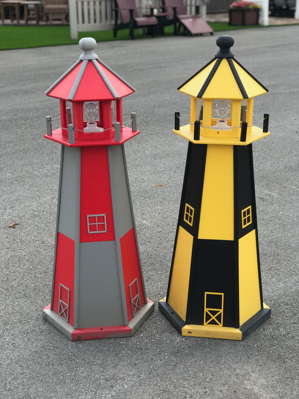 Poly Lighthouses | Wayside Lawn Structures in Columbiana, Ohio