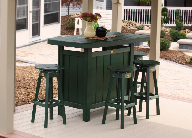 LuxCraft Poly Outdoor Bar Stool - Thumbnail 3