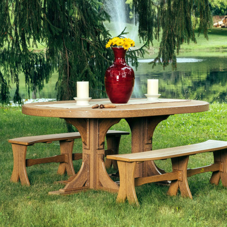 4x6 Oval Table | Wayside Lawn Structures in Ohio