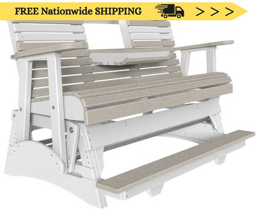 FREE SHIPPING on all 5' Plain Balcony Gliders. Add 5' Cushions, Neck Pillows, Toss Pillows, Lumbar Pillows, End Tables, Etc... to your order.