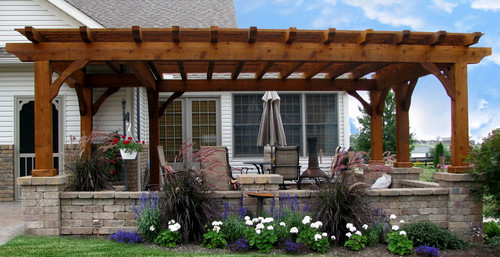 Cedar Pergola - Built on Site