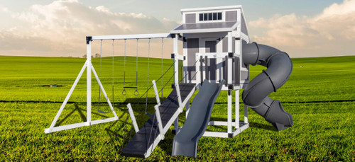 Happy Hideout Swing Set | Wayside Lawn Structures in Ohio