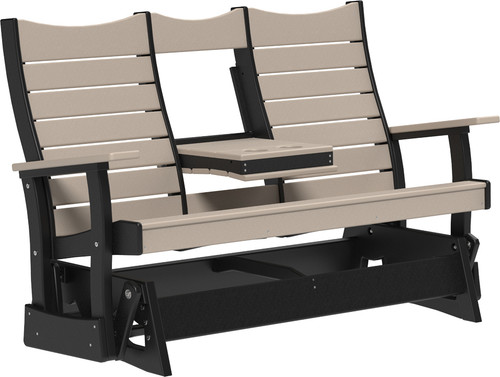 5' Contour Glider | Free Shipping | Lifetime Warranty | Low Maintenance | Weatherwood/Black