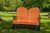 4' Adirondack Poly Glider | Free Shipping | Lifetime Warranty | Low Maintenance | Tangerine/Black