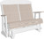 4' Classic Poly Glider | FREE SHIPPING | Low Maintenance | Birch & White