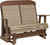 4' Classic Poly Glider | FREE SHIPPING | Low Maintenance | Weatherwood & Chestnut Brown