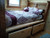 Queen Bed Platform with Headboard & 2 Large Drawers