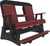 5' Classic Poly Balcony Glider | FREE SHIPPING | Cherrywood & Black