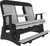 5' Classic Poly Balcony Glider | FREE SHIPPING | Dove Gray & Black