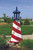 Optional Stars & Stripes Pattern. See our other Lighthouse Styles Also!