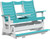 5' Contour Balcony Glider | Free Shipping | Lifetime Warranty | Low Maintenance | Lumbar Support | Aruba Blue/White