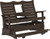 5' Contour Balcony Glider | Free Shipping | Lifetime Warranty | Low Maintenance | Lumbar Support | Brazilian Walnut