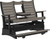 5' Contour Balcony Glider | Free Shipping | Lifetime Warranty | Low Maintenance | Lumbar Support | Coastal Gray/Black