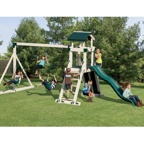Wood & Vinyl Swing Sets Wayside Lawn Structures