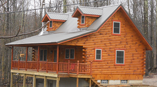 Built on site Log Cabins in Ohio