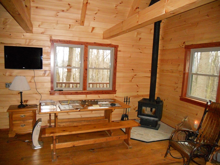Amish Built on Site Log Cabin