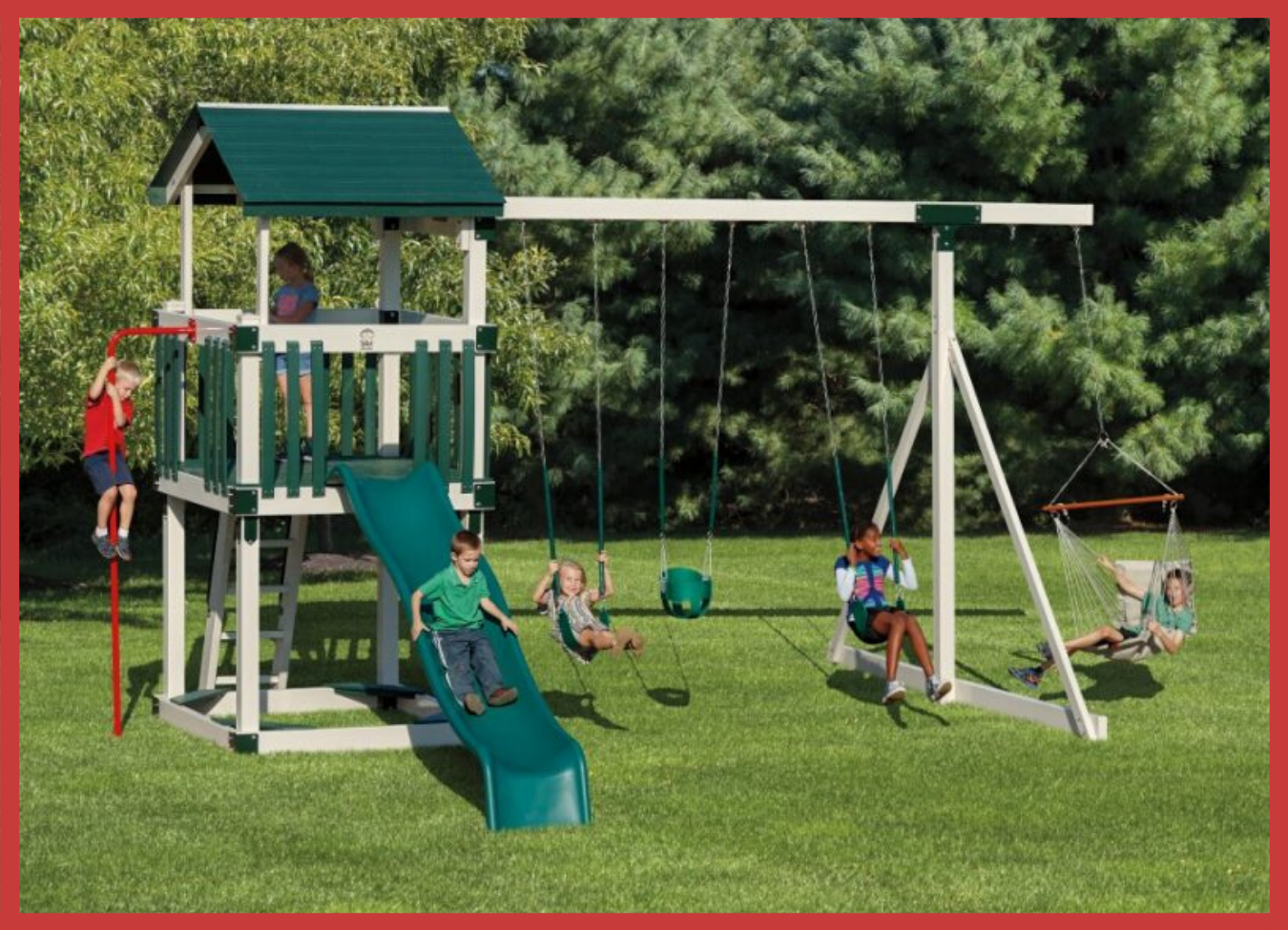 vinyl swing sets for sale