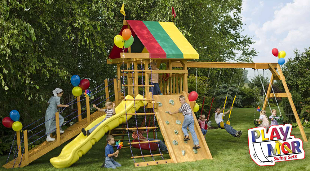 Playmor Wood Playsets Playsets Wayside Lawn Structures