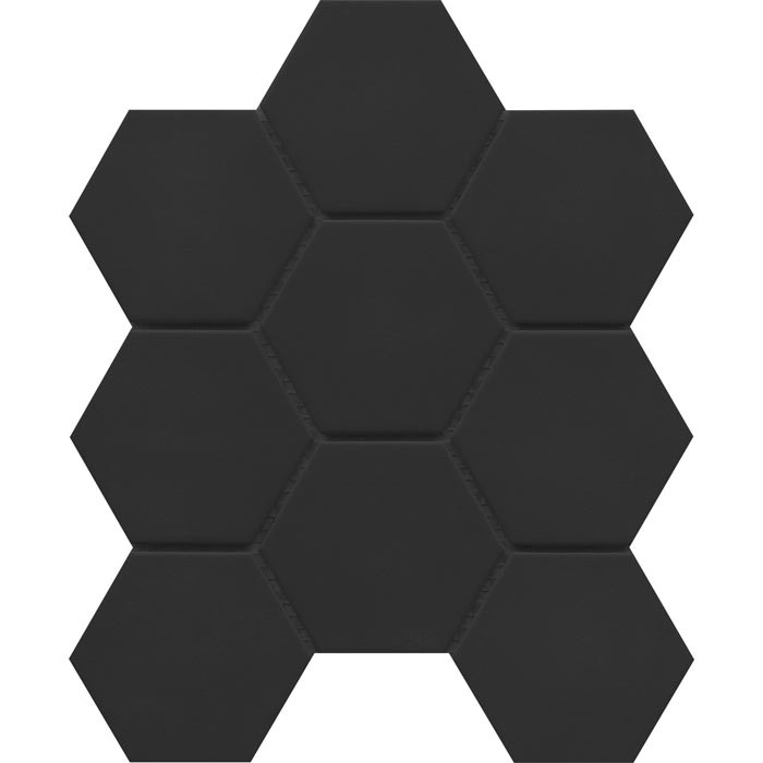 EMSER - SOURCE - BLACK 3" HEX UNGLAZED