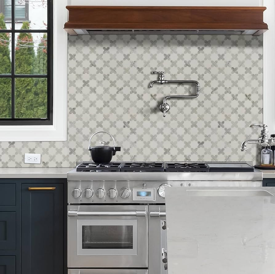 M- VERA ANNE PATTERN POLISHED MARBLE MOSAIC