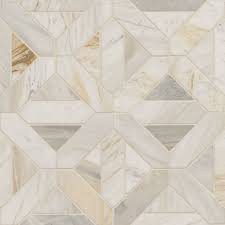 MSI Athena Gold Geometrica Honed Mosaic
Pricing & Packaging
Price: $19.99 per Sq. Ft.

Sq. Ft. per Box: 10.00 SF

Pieces per Box: 10 Sheets

Price per Box: $199.90

Product Specifications
Feature	Details
Material	Natural Marble
Finish	Honed (Smooth Matte)
Design	Geometrica (Multi-shape pattern)
Sheet Size	12" x 12"
Thickness	0.38" (10 mm)
Color Palette	Warm White and Soft Gray with Golden Veining
Variation	V3 (Moderate variation)
SKU	SMOT-ATHGOL-GEOH
Key Features & Applications
Intricate Geometry: A high-end marble mosaic that combines various geometric shapes on a mesh-mounted sheet, offering a clean, contemporary aesthetic with the warmth of natural stone.

Luxury Materials: Crafted from premium Athena Gold marble, known for its elegant white-to-cream background and sophisticated soft-toned veining.

Versatile Placement: Greenguard Gold certified, making it ideal for interior residential and commercial projects.

Recommended For: Perfect for kitchen backsplashes, bathroom accent walls, shower surrounds, fireplace facades, and residential flooring.

Pro Installation Tips
Sealing: As this is a natural marble, it requires sealing before and after grouting with a high-quality penetrating sealer to protect against staining.

Grout: Use a non-sanded grout to ensure the smooth, honed finish of the marble is not scratched during the installation process.

Natural Variation: Being a natural stone, each piece is unique. It is recommended to pull sheets from various boxes during installation to ensure an even distribution of color and veining.