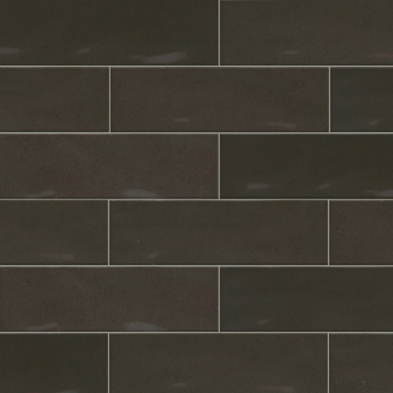 E - PASSION - NERO 2.5X8 GLOSSY $8.49 SF
