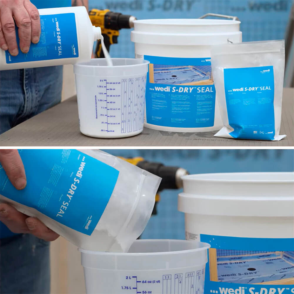 Wedi S-DRY SEAL Two Component Waterproofing Mortar