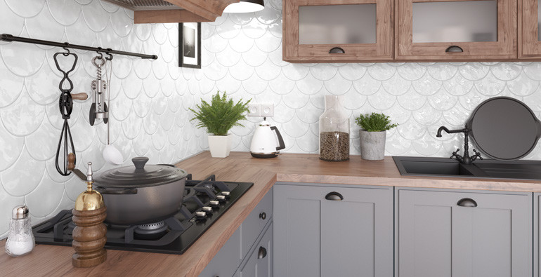 CERAMICA RIBESALBES WAVE WHITE 6.20 PC = 1 SQFT APROX  $5.34 PER SQFT 44.pcs/box