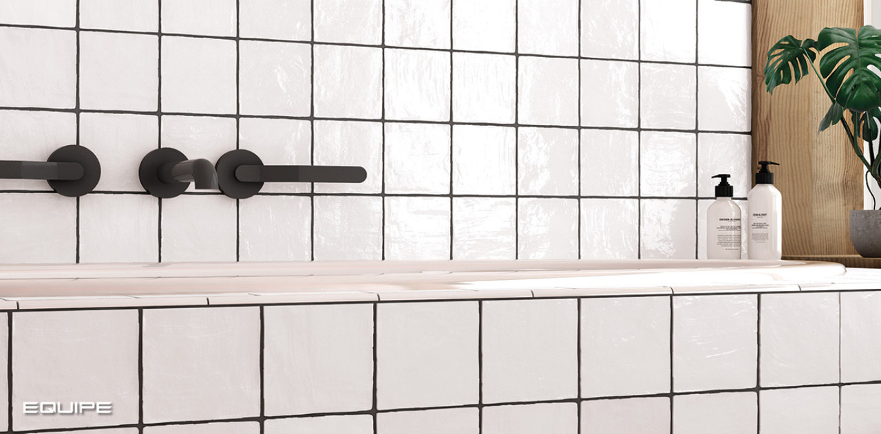 La Riviera Blanc Size: 5" x 5" Price: $7.99 / SF, Price per Tile: $1.13