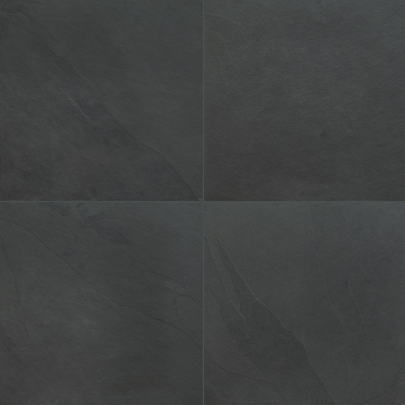 M- MONTAUK BLACK GUAGED SLATE 12X24