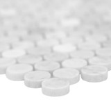 Carrara White Penny Round Marble Honed Mosaic