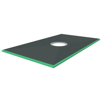 HYDRO BLOK **LOW PROFILE** 48X60 PRE-SLOPED CENTER DRAIN SHOWER PAN