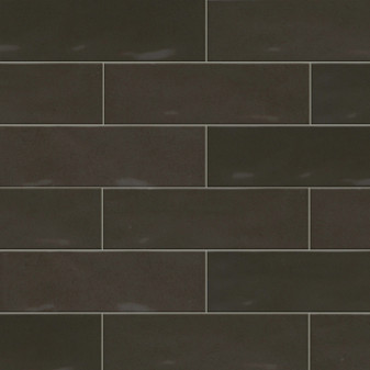 E - PASSION - NERO 2.5X8 GLOSSY Ceramic Wall Tiles