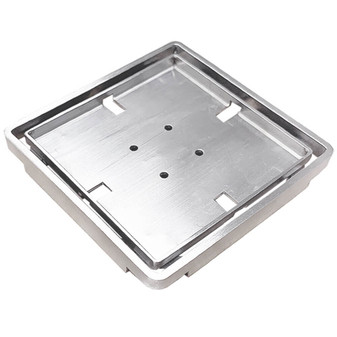 Wedi Fundo Tileable Drain Cover Plate Stainless Steel 3/8" - US1000047