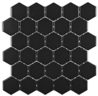 ARVEX - BLACK 2" HEXAGON MATTE
