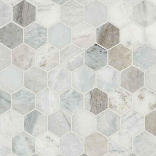 MSI - CAPRI BLU - 2" HEXAGON HONED MOSAIC