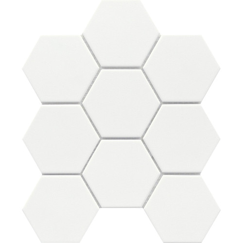 EMSER - SOURCE - PURE WHITE 3" HEX UNGLAZED