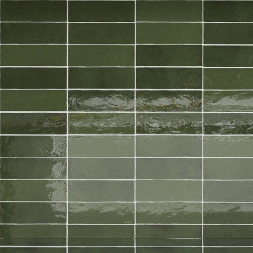 E - LA RIVERIA - BOTANICAL GREEN - 2.5" x 8"