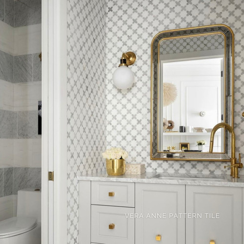 Vera Anne Pattern Polished Marble Mosaic
