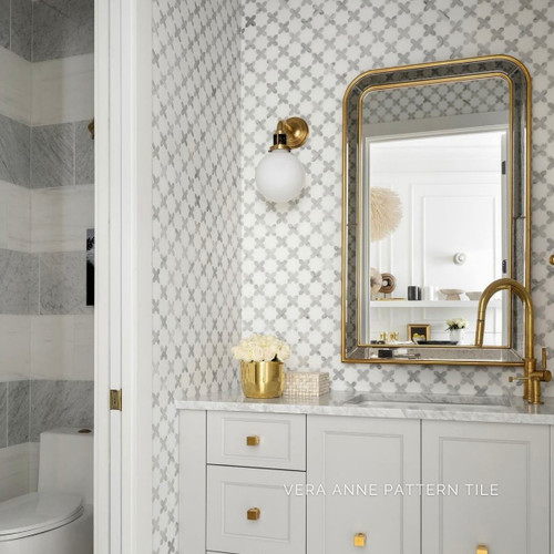 Vera Anne Pattern Polished Marble Mosaic