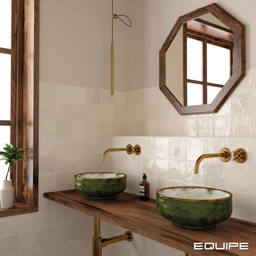La Riviera Wheat Size: 5" x 5" Price: $7.99 / SF, Price per Tile: $1.13 Ceramic Wall Tiles