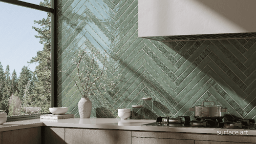 Murano Ostra Verti Deco Glossy (2" x 17") — $1.72 Per Piece ($6.99 Sq. Ft.)