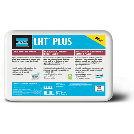 LATICRETE THINSET LHT PLUS 50LB WHITE
