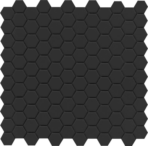 E - SOURCE - BLACK 1" HEX UNGLAZED