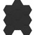 EMSER - SOURCE - BLACK 3" HEX UNGLAZED